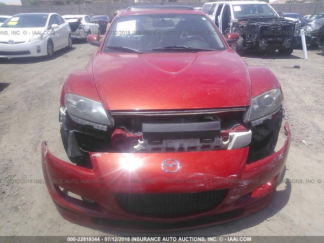 JM1FE173440116650 - 2004 MAZDA RX8 RED photo 6