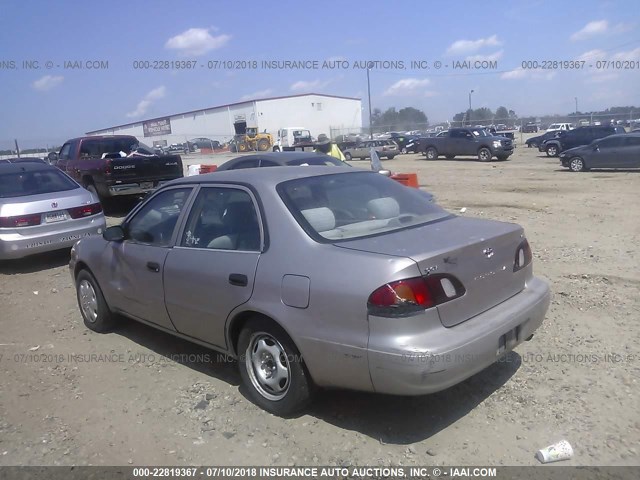 1NXBR12E2XZ257155 - 1999 TOYOTA COROLLA VE/CE/LE 金色 照片 3