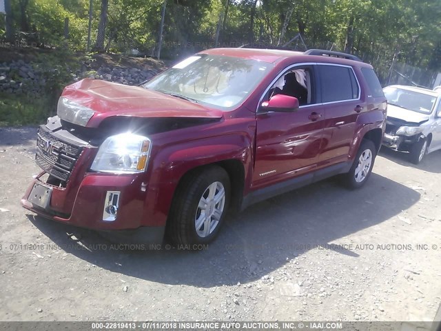 2GKFLWEK6F6368587 - 2015 GMC TERRAIN SLE RED photo 2