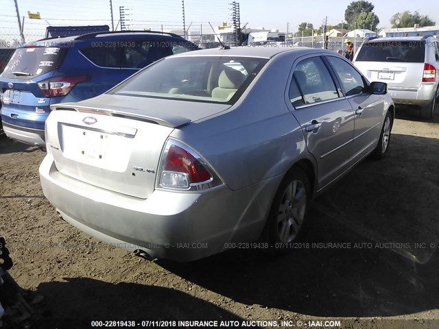 3FAHP08148R246854 - 2008 FORD FUSION SEL SILVER photo 4