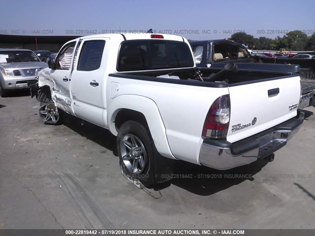 5TFJU4GN1EX054875 - 2014 TOYOTA TACOMA DOUBLE CAB PRERUNNER WHITE photo 3