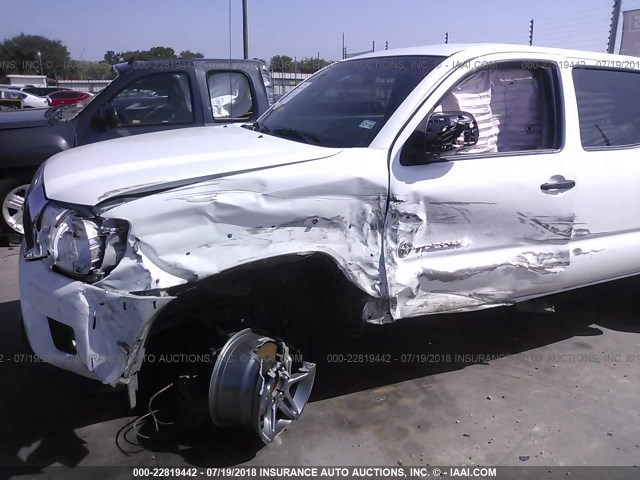 5TFJU4GN1EX054875 - 2014 TOYOTA TACOMA DOUBLE CAB PRERUNNER WHITE photo 6