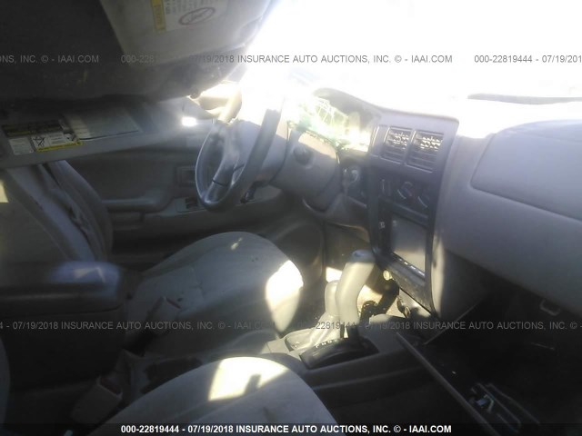 5TEHN72N72Z126588 - 2002 TOYOTA TACOMA DOUBLE CAB ვერცხლისფერი ფოტო 5