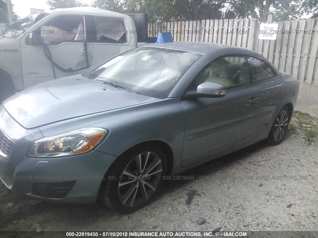 YV1672MC8CJ124497 - 2012 VOLVO C70 T5 BLUE photo 2