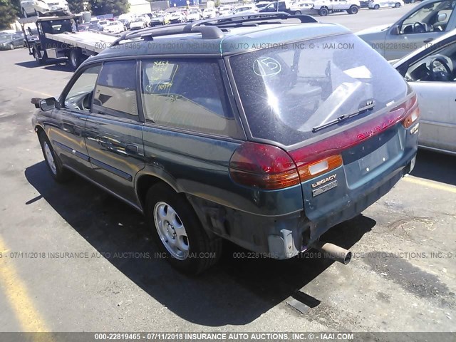 4S3BG6859T7373461 - 1996 SUBARU LEGACY OUTBACK GREEN photo 3