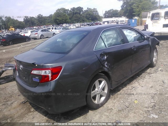 4T1BF1FK6DU286288 - 2013 TOYOTA CAMRY L/SE/LE/XLE ვერცხლისფერი ფოტო 4