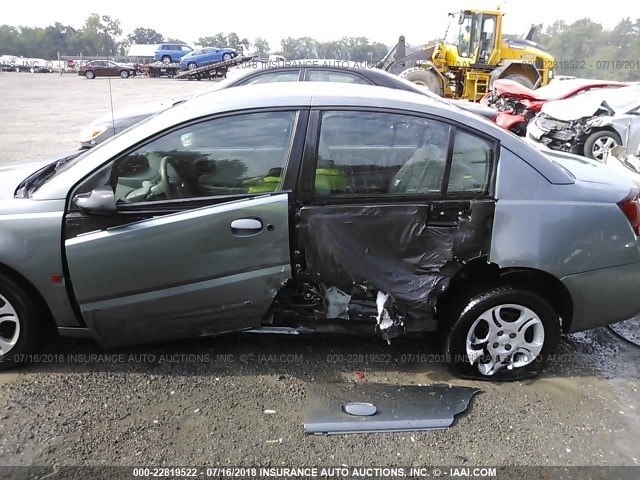 1G8AJ52F65Z150921 - 2005 SATURN ION LEVEL 2 GRAY photo 6