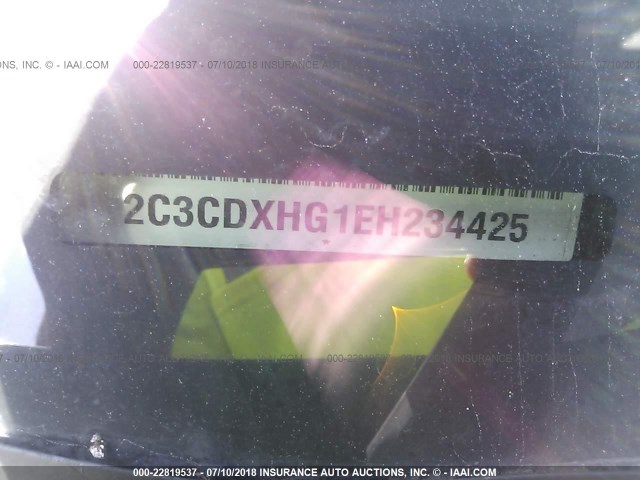 2C3CDXHG1EH234425 - 2014 DODGE CHARGER SXT BLACK photo 9