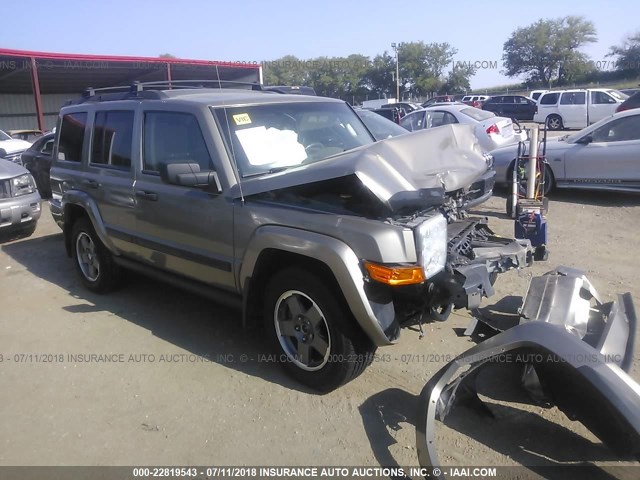 1J8HG48K36C165505 - 2006 JEEP COMMANDER BEIGE photo 1