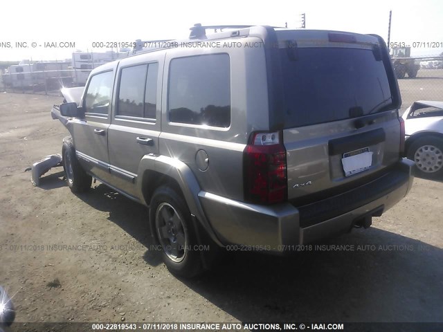 1J8HG48K36C165505 - 2006 JEEP COMMANDER BEIGE photo 3
