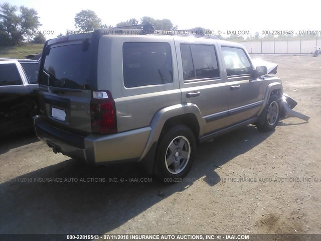 1J8HG48K36C165505 - 2006 JEEP COMMANDER BEIGE photo 4