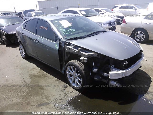 1C3CDFBH5DD707539 - 2013 DODGE DART SXT GRAY photo 1