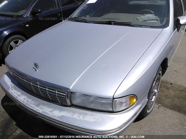 1G1BL53E0NW112699 - 1992 CHEVROLET CAPRICE SILVER photo 6