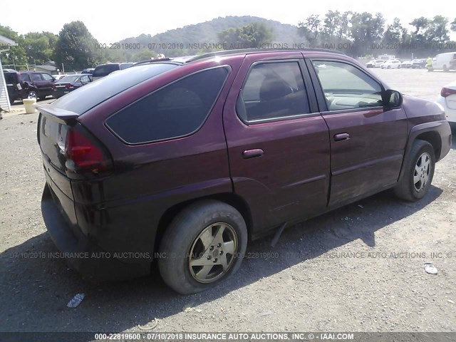 3G7DA03E84S561694 - 2004 PONTIAC AZTEK BURGUNDY photo 4