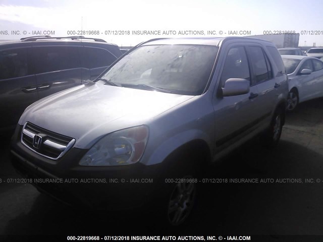 JHLRD78863C013615 - 2003 HONDA CR-V EX SILVER photo 2