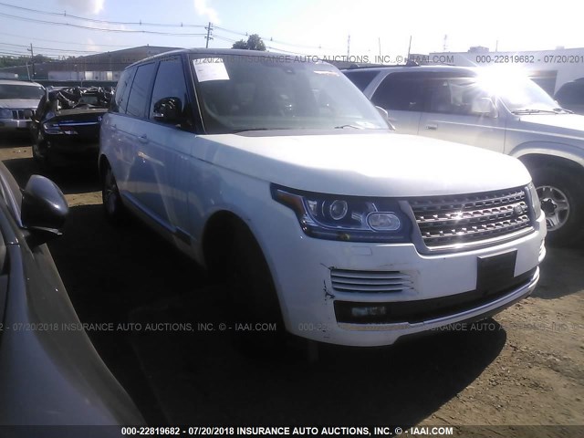 SALGR2PF4GA314919 - 2016 LAND ROVER RANGE ROVER  WHITE photo 1