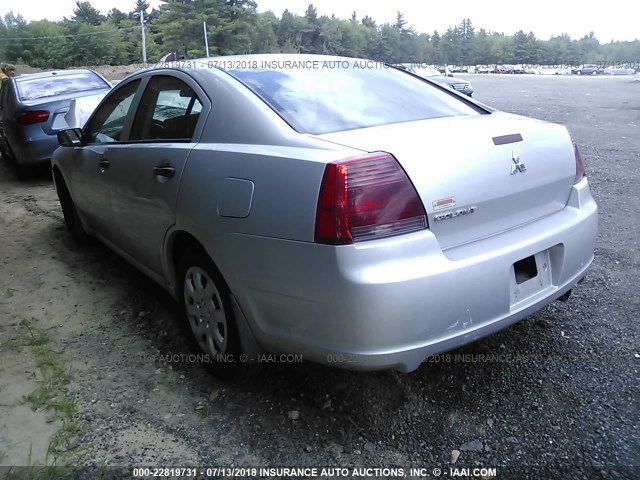 4A3AB26F87E039791 - 2007 MITSUBISHI GALANT DE SILVER photo 3