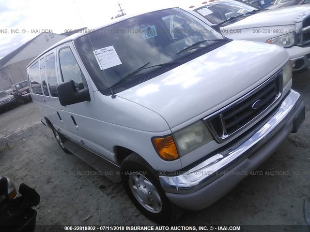 1FDSS31LX3HA71365 - 2003 FORD ECONOLINE E350 SUPER DUTY WAGON WHITE photo 1