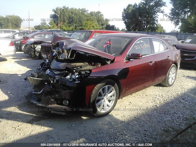 1G11E5SA9GF102826 - 2016 CHEVROLET MALIBU LIMITED LTZ MAROON photo 2