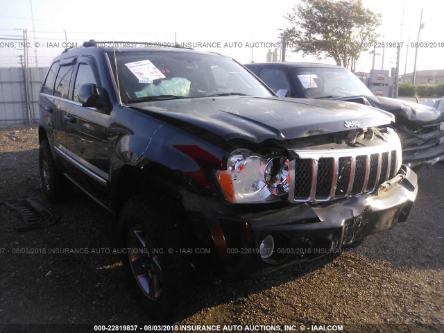 1J8HR68207C624500 - 2007 JEEP GRAND CHEROKEE OVERLAND BLACK photo 1