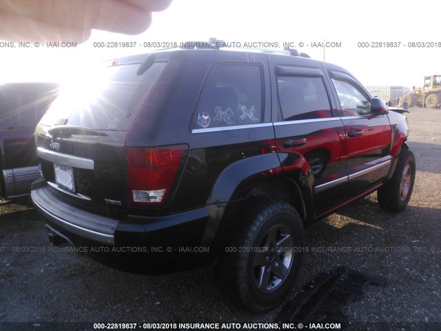 1J8HR68207C624500 - 2007 JEEP GRAND CHEROKEE OVERLAND BLACK photo 4