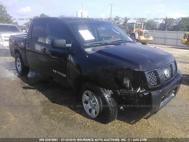 1N6BA07A86N565660 - 2006 NISSAN TITAN XE/SE/LE BLACK photo 1