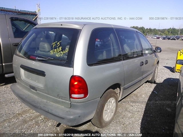 2P4FP25B4XR155951 - 1999 PLYMOUTH VOYAGER GRAY photo 4