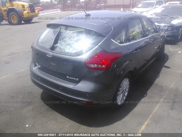 1FADP3R41HL348152 - 2017 FORD FOCUS BEV GRAY photo 4