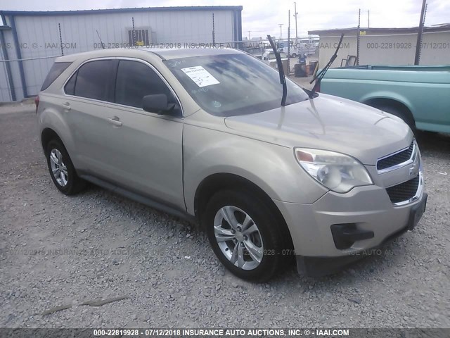 2CNALBEW5A6264341 - 2010 CHEVROLET EQUINOX LS BEIGE photo 1