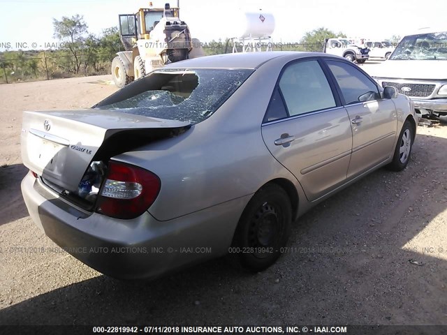 4T1BE32K42U592519 - 2002 TOYOTA CAMRY LE/XLE/SE Qəhvəyi foto 4