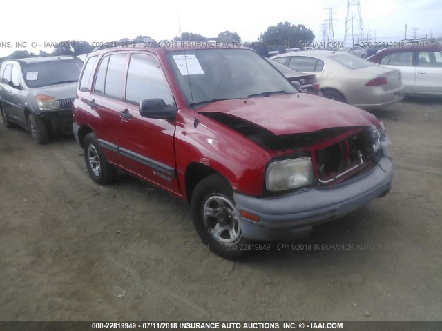 2CNBE13C226912320 - 2002 CHEVROLET TRACKER RED photo 1