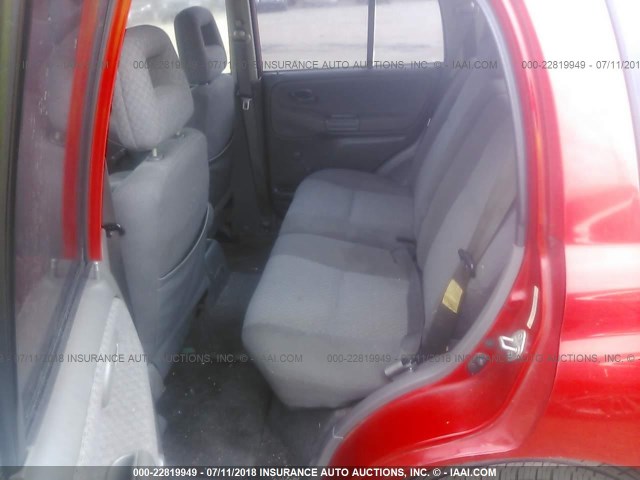 2CNBE13C226912320 - 2002 CHEVROLET TRACKER RED photo 8