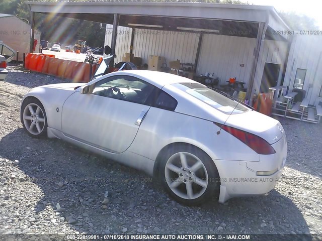 JN1AZ34E73T003081 - 2003 NISSAN 350Z COUPE SILVER photo 3