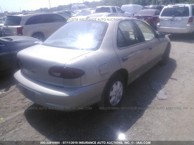 1G1JC524027168202 - 2002 CHEVROLET CAVALIER CNG GOLD photo 4