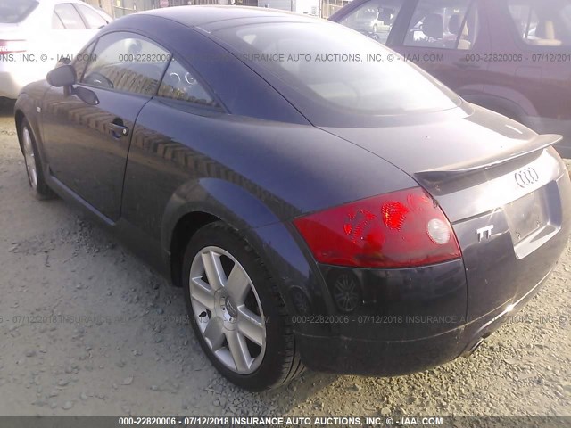 TRUSC28N531018283 - 2003 AUDI TT BLACK photo 3