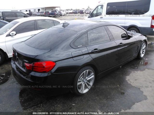WBA4A5C53FG051203 - 2015 BMW 428 I/GRAN COUPE BLACK photo 4