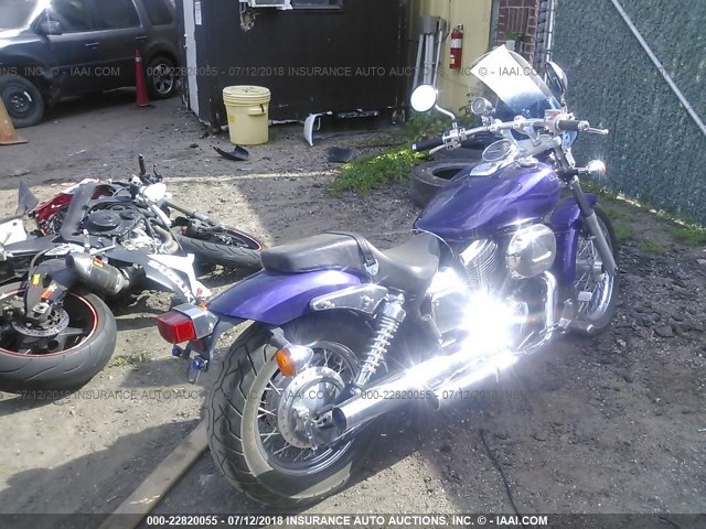 JH2RC44543M706503 - 2003 HONDA VT750 DCB PURPLE photo 4