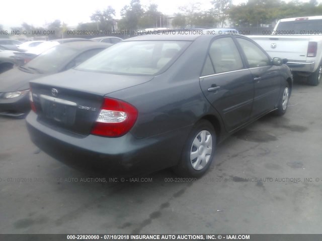 4T1BE32K43U693187 - 2003 TOYOTA CAMRY LE/XLE/SE 绿色 照片 4