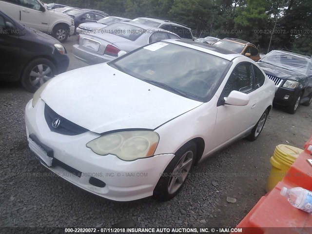 JH4DC54873C011245 - 2003 ACURA RSX WHITE photo 2