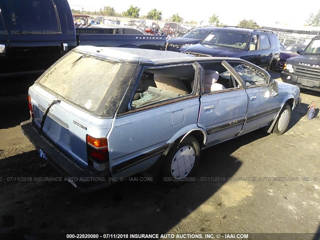 JF2AN53B9JE461168 - 1988 SUBARU GL 4WD BLUE photo 4