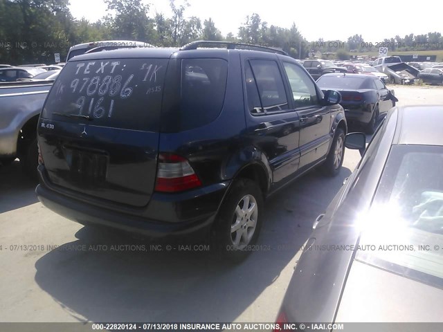 4JGAB72E2XA092213 - 1999 MERCEDES-BENZ ML 430 蓝色 照片 4