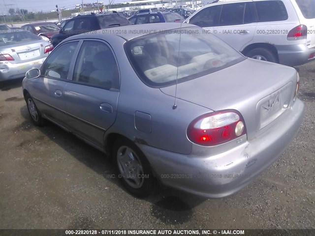 KNAFB121915041003 - 2001 KIA SEPHIA LS GRAY photo 3