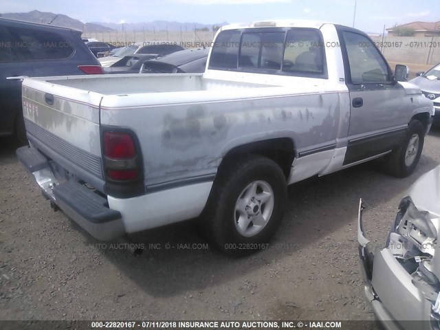 1B7HC16Y4TS612109 - 1996 DODGE RAM 1500 WHITE photo 4