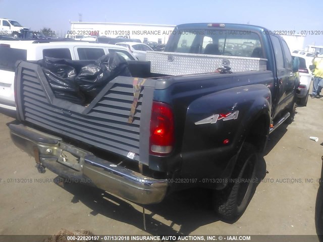 1FTWW33F4XEC14898 - 1999 FORD F350 SUPER DUTY GREEN photo 4