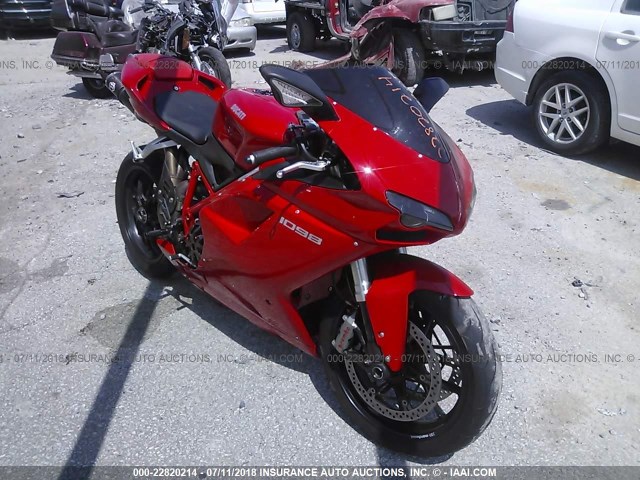 ZDM1XBEW68B014059 - 2008 DUCATI 1098 S RED photo 1