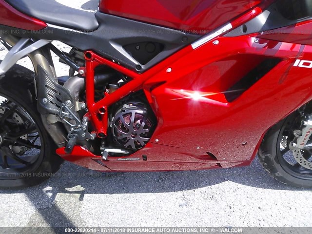 ZDM1XBEW68B014059 - 2008 DUCATI 1098 S RED photo 8