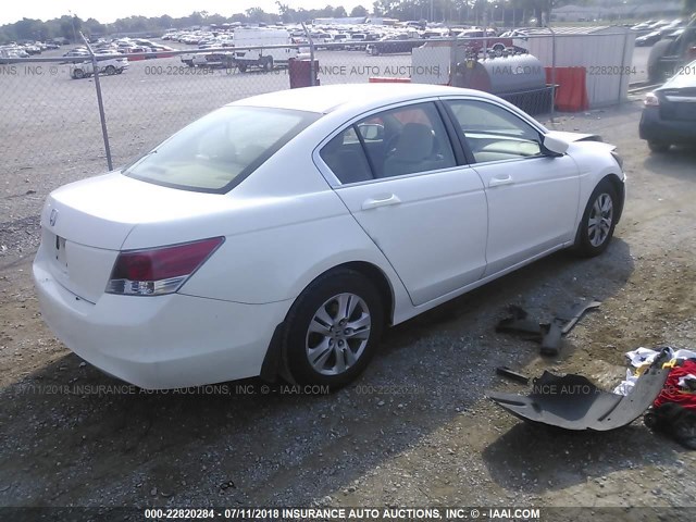 1HGCP26458A075198 - 2008 HONDA ACCORD LXP WHITE photo 4