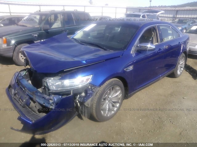 1FAHP2F85DG234712 - 2013 FORD TAURUS LIMITED BLUE photo 2