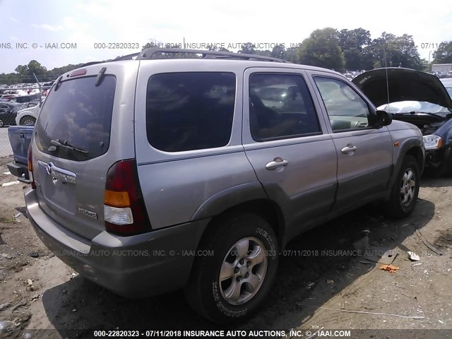 4F2YU09161KM00976 - 2001 MAZDA TRIBUTE LX/ES 银色 照片 4