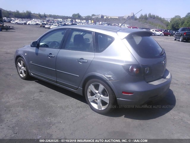 JM1BK343951234194 - 2005 MAZDA 3 HATCHBACK GRAY photo 3